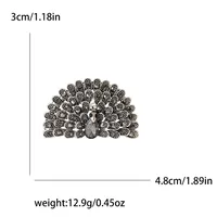 Retro Peacock Alloy Inlay Rhinestones Women's Brooches main image 2