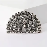Retro Peacock Alloy Inlay Rhinestones Women's Brooches sku image 6