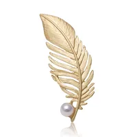 Retro Alloy Plating Inlay Pearl Women's Brooches main image 5