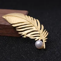Retro Alloy Plating Inlay Pearl Women's Brooches main image 3