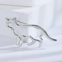 Cute Simple Style Cat Alloy Women's Brooches sku image 2