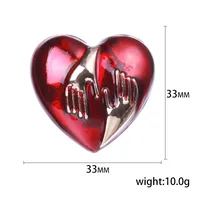 Simple Style Classic Style Heart Shape Alloy Women's Brooches main image 2