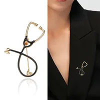 Simple Style Stethoscope Alloy Enamel Unisex Brooches main image 4