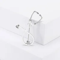 Simple Style Stethoscope Alloy Enamel Unisex Brooches sku image 1