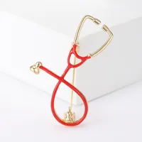 Simple Style Stethoscope Alloy Enamel Unisex Brooches sku image 6