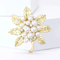 Casual Elegant Lady Leaf Alloy Women's Brooches main image 3