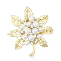 Casual Elegant Lady Leaf Alloy Women's Brooches main image 4
