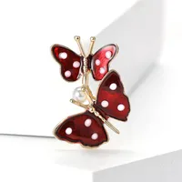 Lady Butterfly Alloy Enamel Women's Brooches main image 1