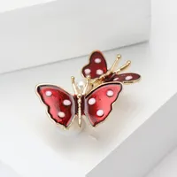 Lady Butterfly Alloy Enamel Women's Brooches main image 3