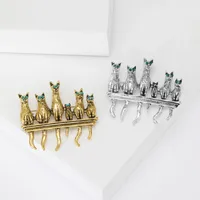 Retro Cat Alloy Enamel Women's Brooches main image 1
