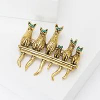 Retro Cat Alloy Enamel Women's Brooches main image 4