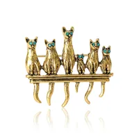 Retro Cat Alloy Enamel Women's Brooches main image 5
