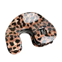 Women's Retro Leopard PVC Alloy Stoving Varnish Hair Claws main image 2