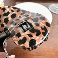Women's Retro Leopard PVC Alloy Stoving Varnish Hair Claws main image 5