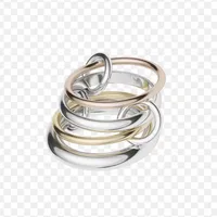Simple Style Geometric Titanium Steel Mixed Metal 18K Gold Plated Women's Rings main image 2
