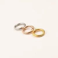Simple Style Geometric Titanium Steel Mixed Metal Women's Rings main image 4