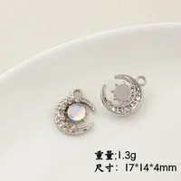 IG Style Flower Butterfly Alloy Plating Inlay Artificial Pearls Rhinestones Jewelry Accessories sku image 9
