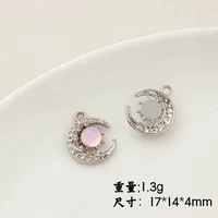 IG Style Flower Butterfly Alloy Plating Inlay Artificial Pearls Rhinestones Jewelry Accessories sku image 11