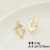 IG Style Flower Butterfly Alloy Plating Inlay Artificial Pearls Rhinestones Jewelry Accessories sku image 3