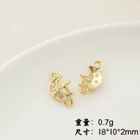 IG Style Flower Butterfly Alloy Plating Inlay Artificial Pearls Rhinestones Jewelry Accessories sku image 5