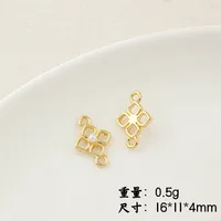 IG Style Flower Butterfly Alloy Plating Inlay Artificial Pearls Rhinestones Jewelry Accessories sku image 2