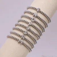 Simple Style Letter Copper Inlay Zircon Unisex Bracelets main image 3