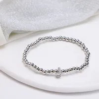 Simple Style Letter Copper Inlay Zircon Unisex Bracelets sku image 10