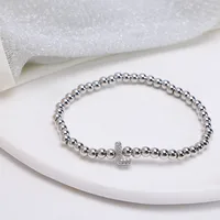 Simple Style Letter Copper Inlay Zircon Unisex Bracelets sku image 12