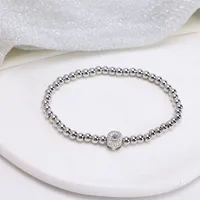 Simple Style Letter Copper Inlay Zircon Unisex Bracelets sku image 15