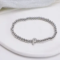 Simple Style Letter Copper Inlay Zircon Unisex Bracelets sku image 16