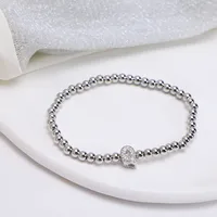 Simple Style Letter Copper Inlay Zircon Unisex Bracelets sku image 17