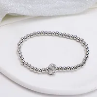 Simple Style Letter Copper Inlay Zircon Unisex Bracelets sku image 19