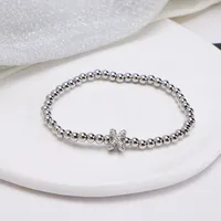 Simple Style Letter Copper Inlay Zircon Unisex Bracelets sku image 24
