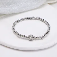 Simple Style Letter Copper Inlay Zircon Unisex Bracelets sku image 26