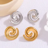 1 Pair Simple Style Heart Shape Flower Butterfly Plating 304 Stainless Steel Ear Studs main image 3