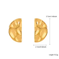 1 Pair Simple Style Heart Shape Flower Butterfly Plating 304 Stainless Steel Ear Studs main image 2