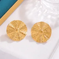1 Pair Simple Style Heart Shape Flower Butterfly Plating 304 Stainless Steel Ear Studs sku image 16