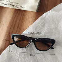 Casual Vacation Solid Color Pc Resin Cat Eye Full Frame Glasses main image 8