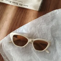 Casual Vacation Solid Color Pc Resin Cat Eye Full Frame Glasses sku image 2