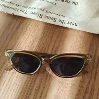 Casual Vacation Solid Color Pc Resin Cat Eye Full Frame Glasses sku image 3