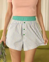 Women's Daily Casual Stripe Shorts sku image 10
