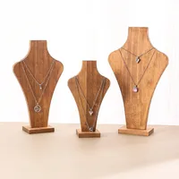 Retro Simple Style Vase Solid Wood Jewelry Display Jewelry Rack main image 1