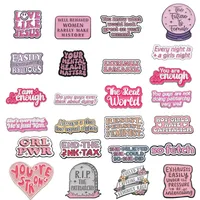Casual Elegant Simple Style Letter Heart Shape Alloy Stoving Varnish Unisex Brooches main image 1