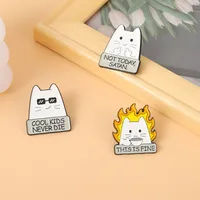 Cute Letter Cat Alloy Plating Unisex Brooches main image 5