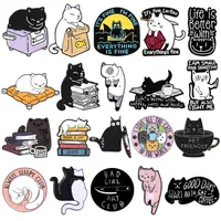 Cute Cat Alloy Stoving Varnish Unisex Brooches main image 5