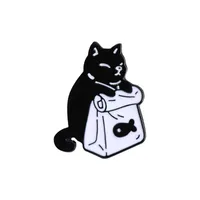 Cute Cat Alloy Stoving Varnish Unisex Brooches sku image 6