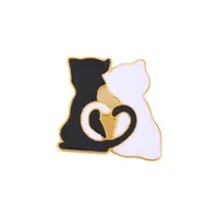 Cute Cat Alloy Stoving Varnish Unisex Brooches sku image 4