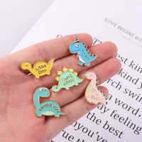 Cartoon Style Dinosaur Alloy Stoving Varnish Unisex Brooches main image 4