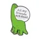 Cartoon Style Dinosaur Alloy Stoving Varnish Unisex Brooches sku image 1