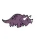 Cartoon Style Dinosaur Alloy Stoving Varnish Unisex Brooches sku image 17